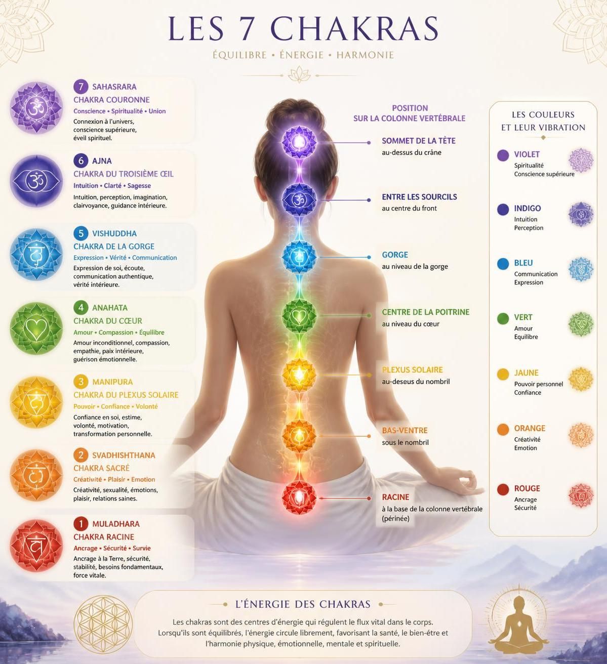 découvrez la définition des chakras et comprenez leur rôle essentiel dans le bien-être énergétique pour équilibrer votre corps et votre esprit.