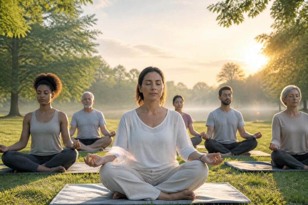 participez à une séance de sophrologie gratuite pour apprendre des techniques efficaces de lâcher-prise et retrouver bien-être et sérénité.