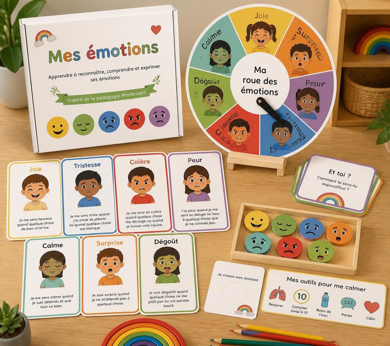téléchargez gratuitement des cartes montessori pour aider les enfants à reconnaître et comprendre leurs émotions de manière ludique et éducative.