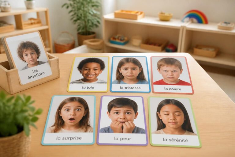 téléchargez gratuitement des cartes montessori pour aider les enfants à reconnaître et comprendre leurs émotions de manière ludique et éducative.