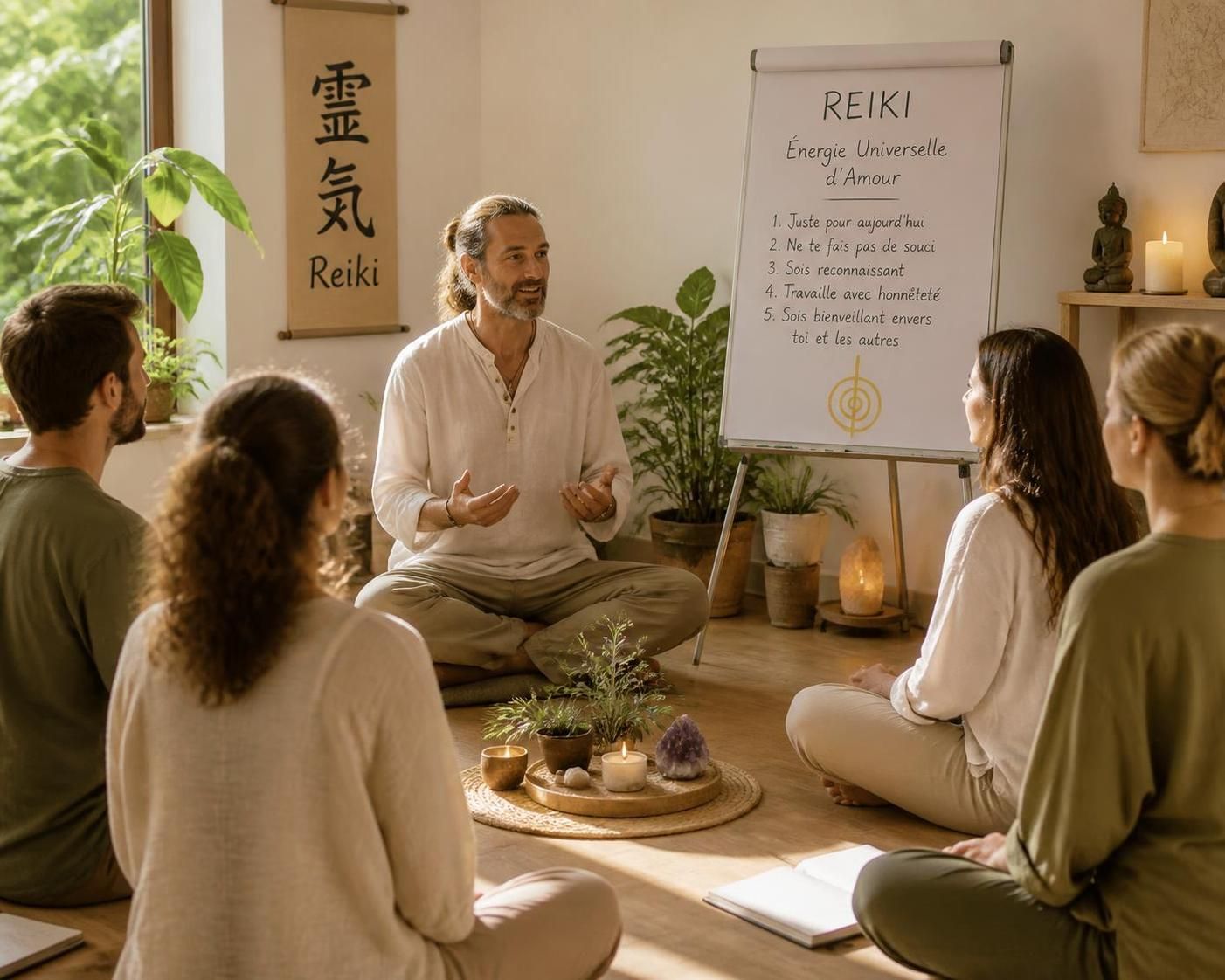 découvrez le prix d'une initiation reiki 1er degré en 2026 et ce à quoi vous pouvez vous attendre pour débuter votre parcours énergétique.