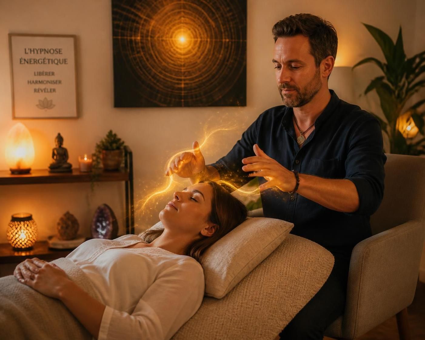 découvrez tout sur l'hypnose énergétique, ses principes, et les bienfaits qu'elle peut apporter pour votre bien-être physique et mental.